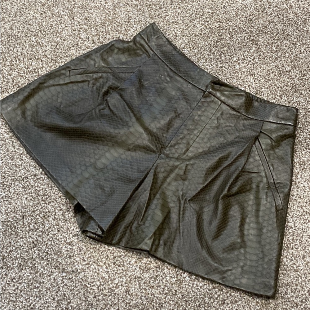 Zara Faux Leather shorts